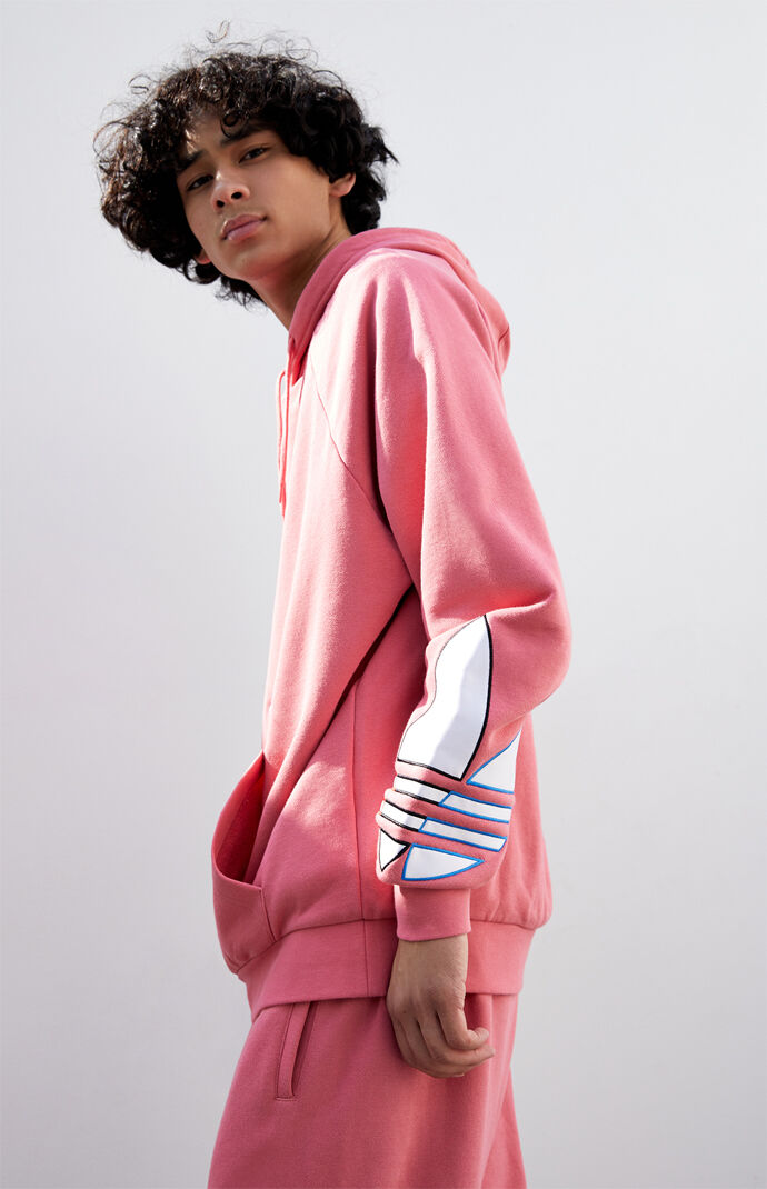 Pink Tricolor Trefoil Hoodie
