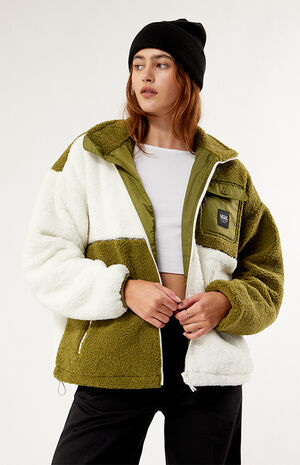 Avondale Mock Neck Sherpa Jacket image number 1