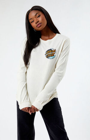 Wave Dot Long Sleeve Boyfriend T-Shirt image number 1