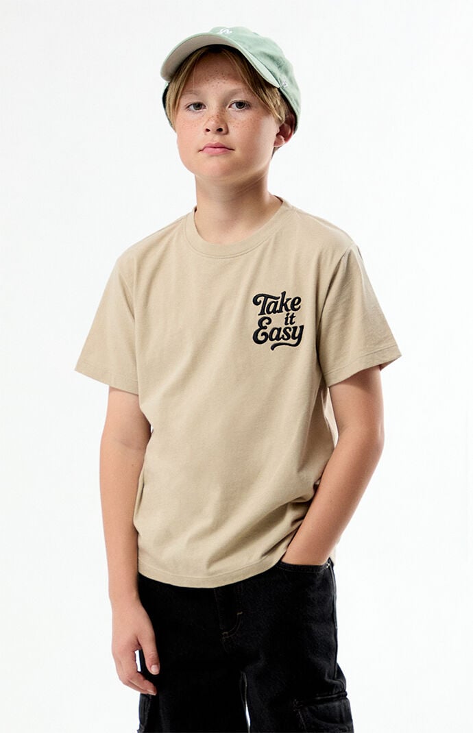 Pacsun Kids Take It Easy Embroidered T-Shirt