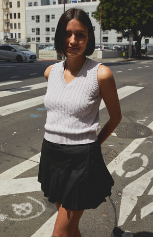 Light Blue Marlena Sweater Vest image number 4