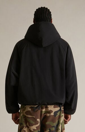 Black Military Hooded Jacket image number 4