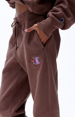 x KNC Beauty Brown Reverse Weave Sweatpants image number 2
