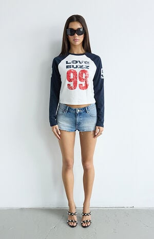 Tamara Recycled 99 Low Rise Cutoff Jeans Shorts image number 5