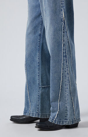 Blake Extreme Baggy Jeans Seamed Light Indigo image number 3