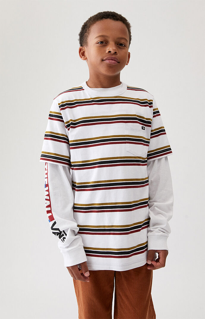 Vans Kids Gibbs Striped Long Sleeve T Shirt PacSun