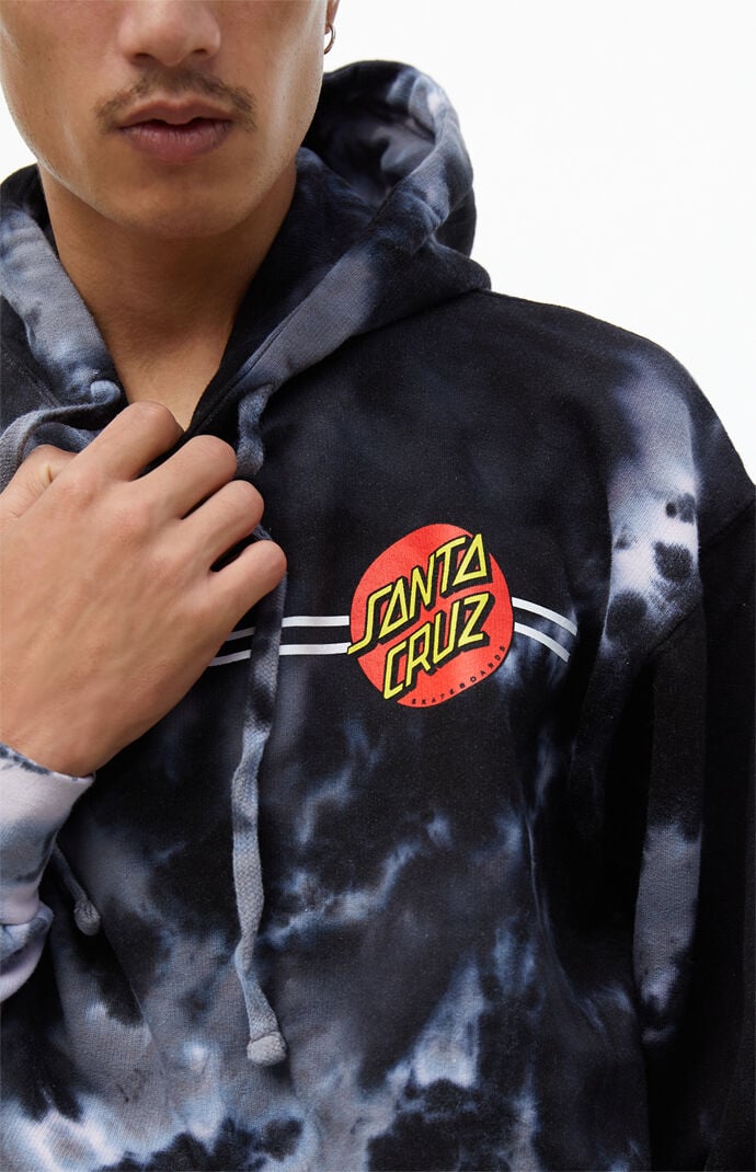 Santa cruz top tie dye hoodie