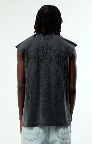 Cyber Wings Cut Off Muscle T-Shirt image number 2