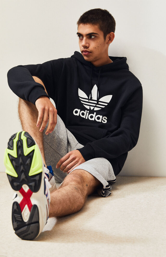 Trefoil Black Pullover Hoodie
