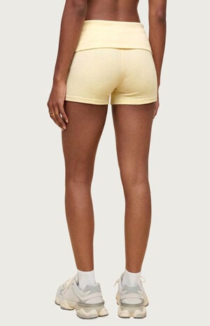 Audrea Ribbed Foldover Biker Shorts image number 3