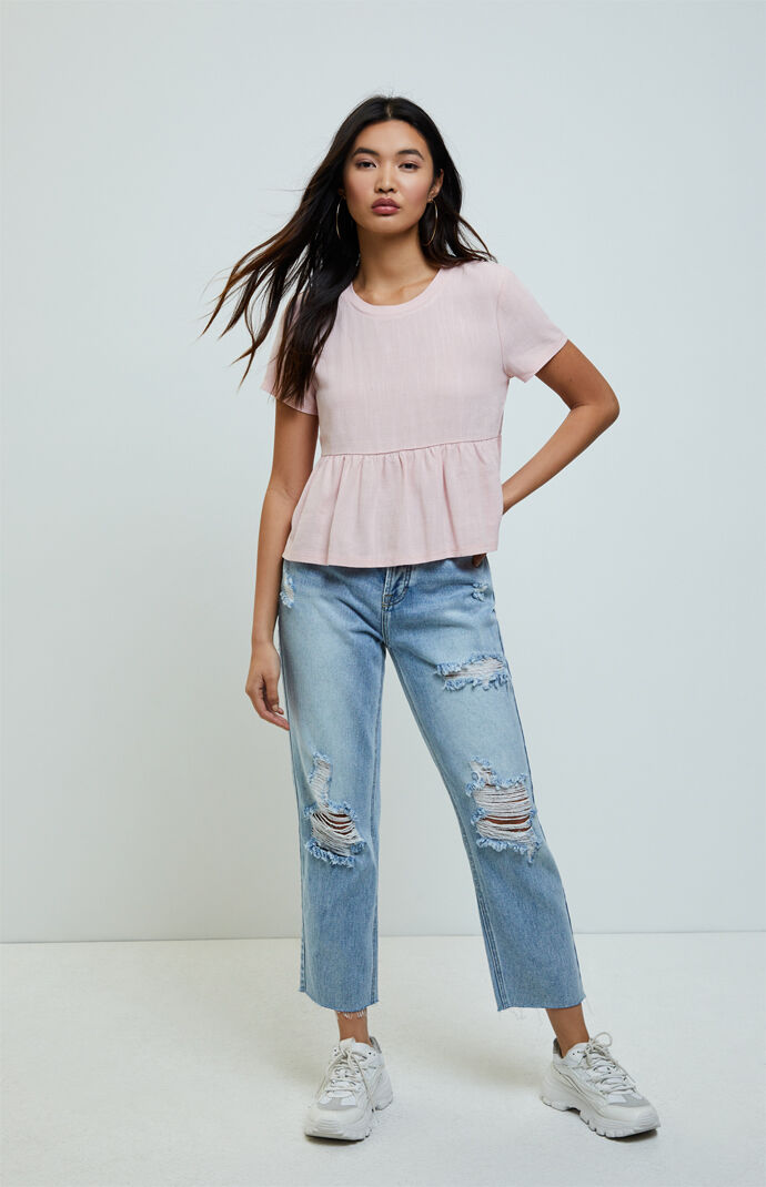 Linen Babydoll Shirt