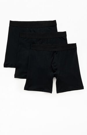 3 Pack Black Boxer Briefs image number 1