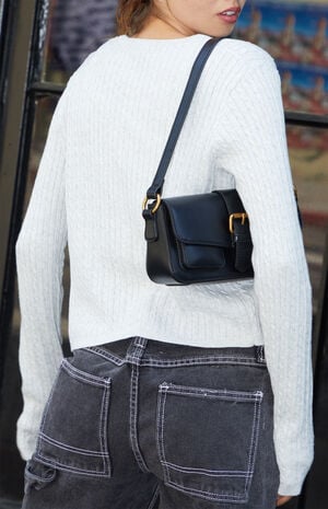 Gray Zoe Cable Knit Cardigan image number 3