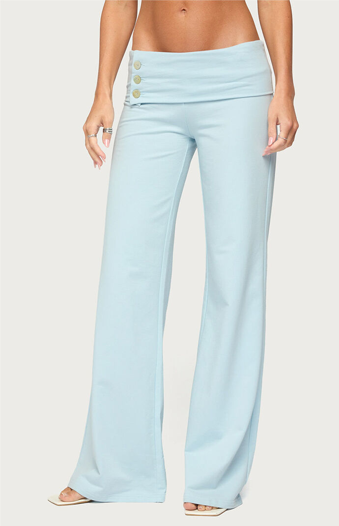 Edikted Poppy Foldover Wide Leg Pants