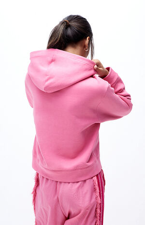 Trefoil Fringe Embroidered Cropped Hoodie image number 4