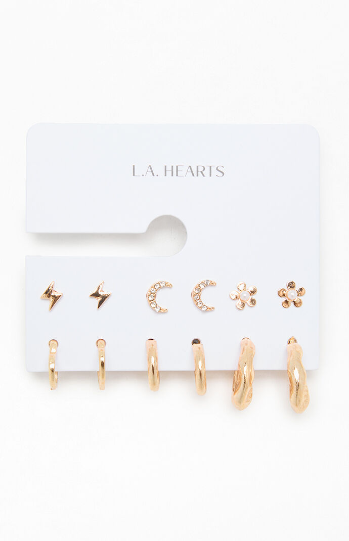 LA Hearts 6 Pack Juliana Earrings