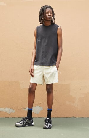 Active Tan Performance Nylon Flight Shorts image number 6