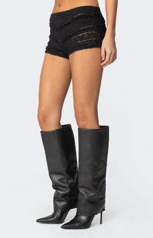 Maisley Sheer Lace Shorts image number 4