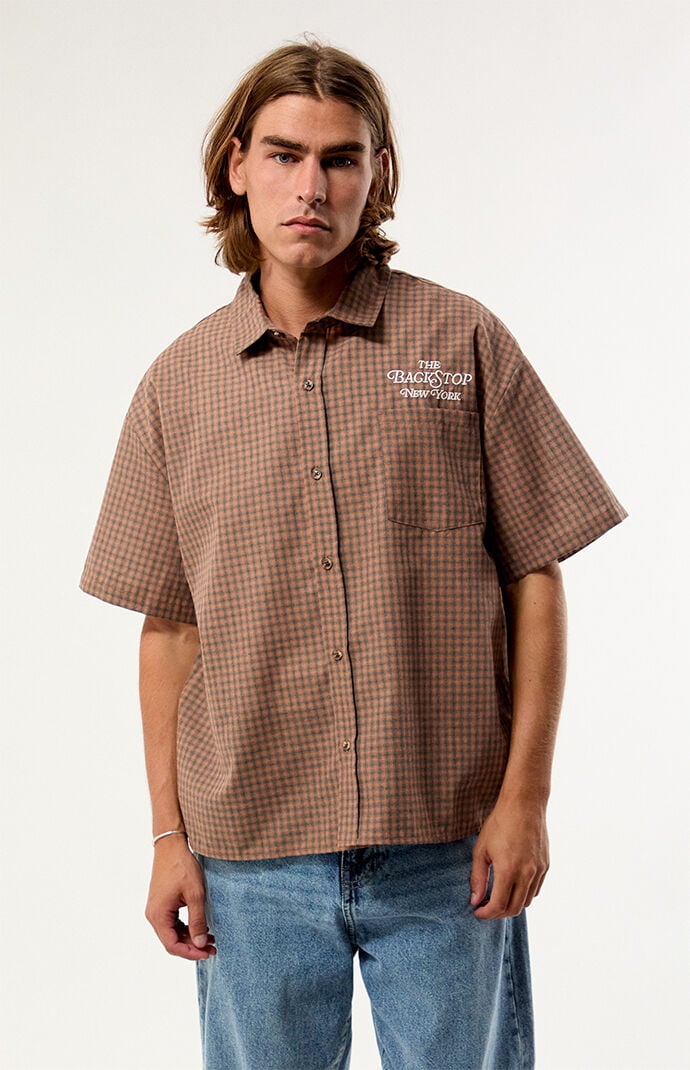 Pacsun Plaid Backstop NY Woven Shirt
