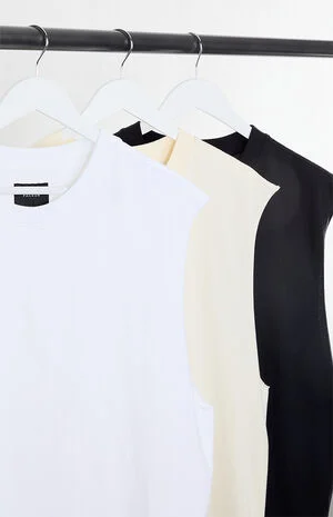 3 Pack Cut Off Muscle T-Shirts image number 2