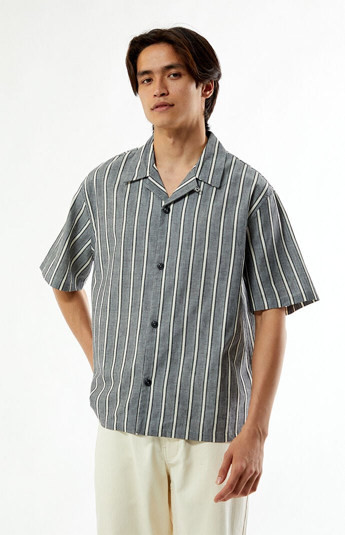 Pacsun Striped Oversized Camp Shirt