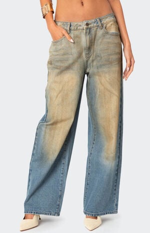 Muddy Washed Low Rise Jeans image number 2