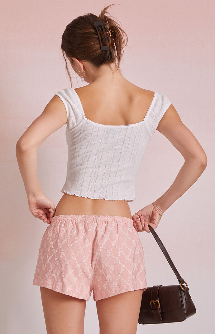 Beverly and Beck Embroidered Micro Shorts | PacSun