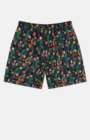 Zack Monstera Flowers 5" Swim Trunks image number 2