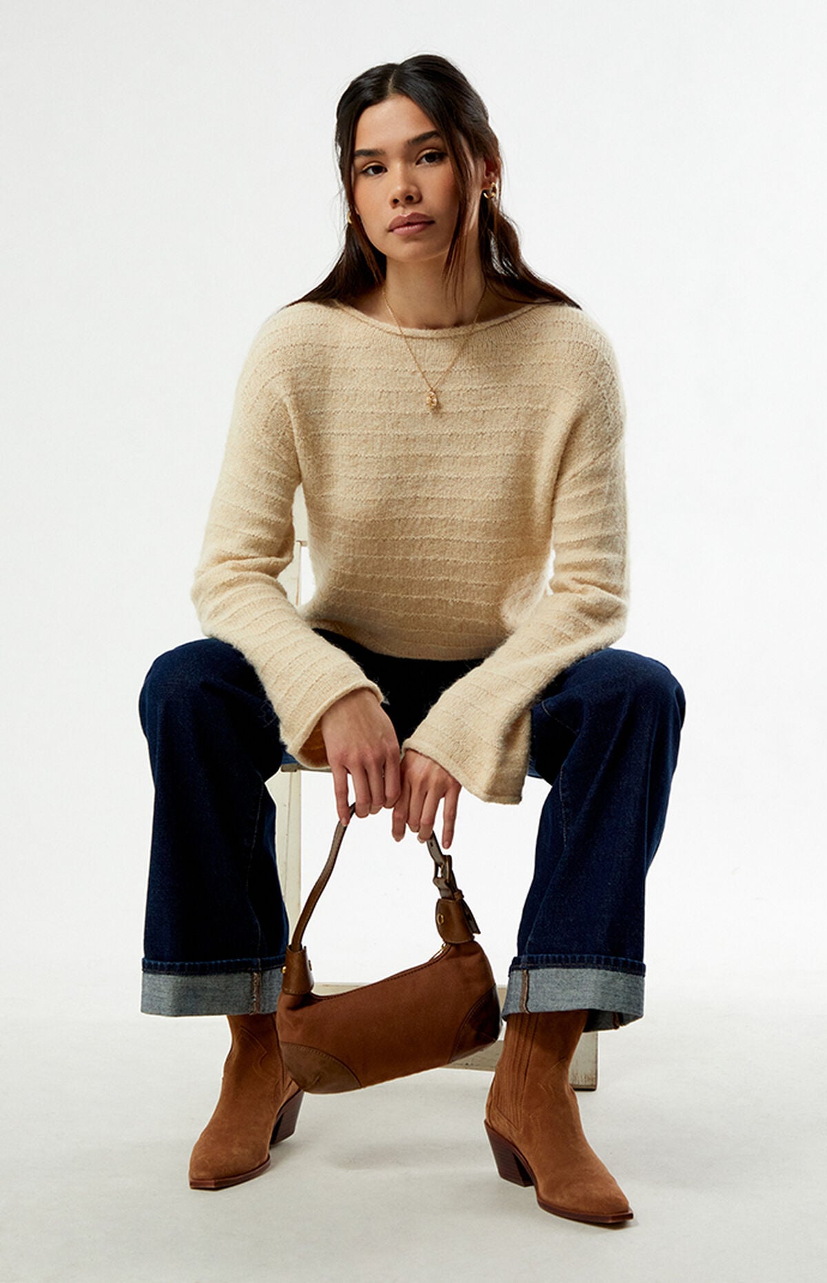 Pacsun Rhythm Baklava Knit Sweater