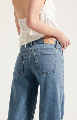 Casey Low Rise Baggy Jeans Medium Indigo Wash image number 5