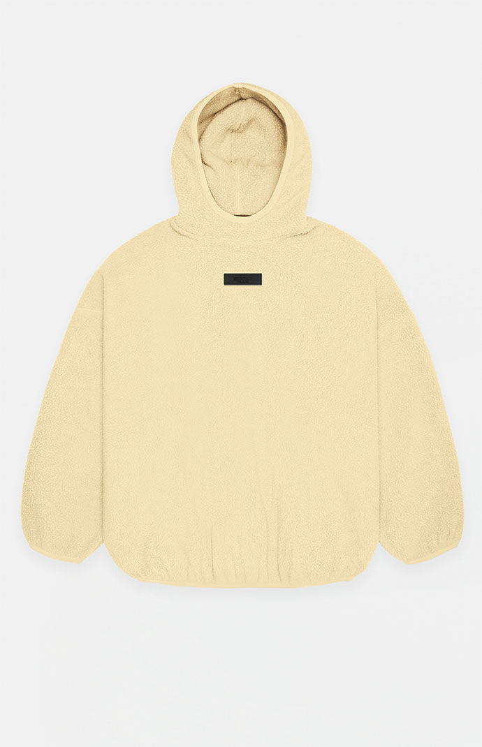 【ESSENTIALS】Nylon Fleece Hoodie/Garden Yellow Fear of God Essentials Pullover Hoodie Garden Yellow Men's