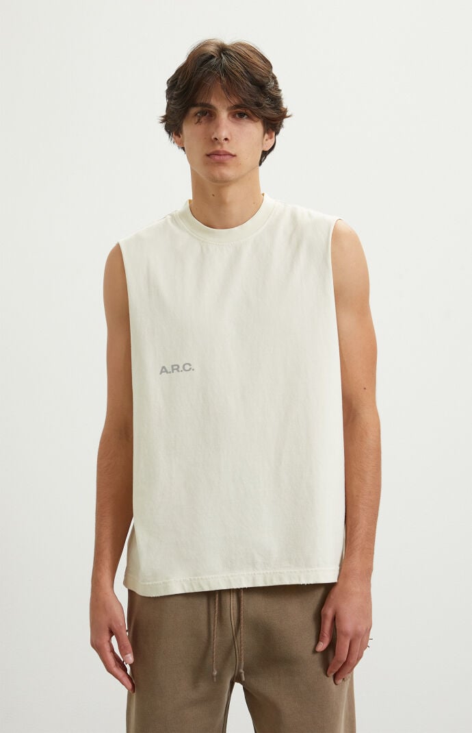 Off white cut off tee top