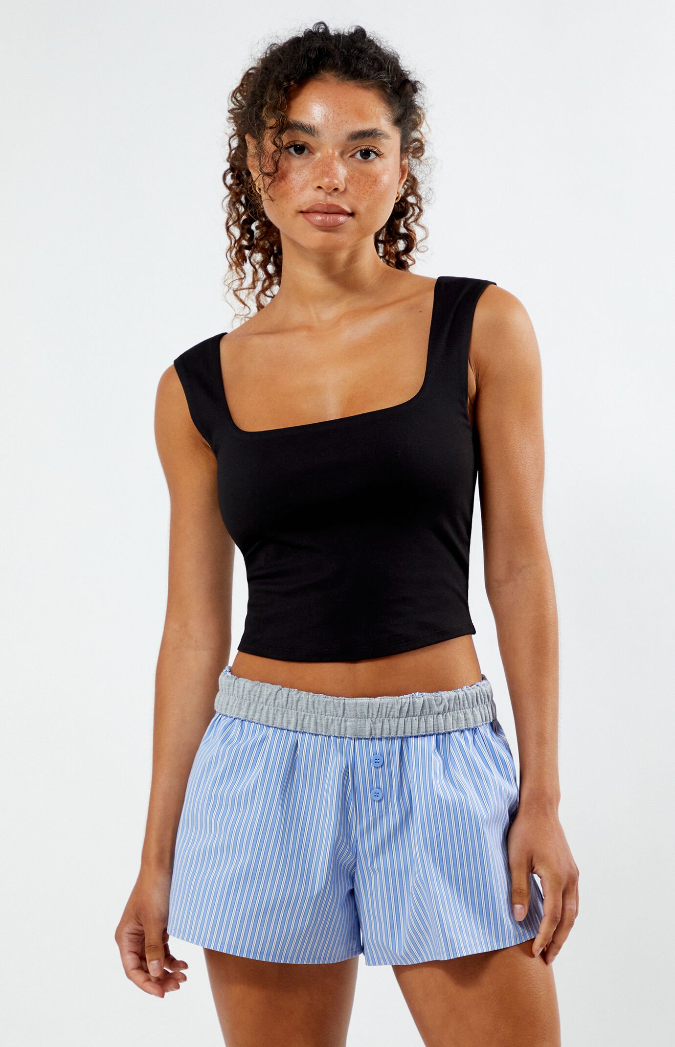 Beverly and Beck Striped Boxer Shorts PacSun
