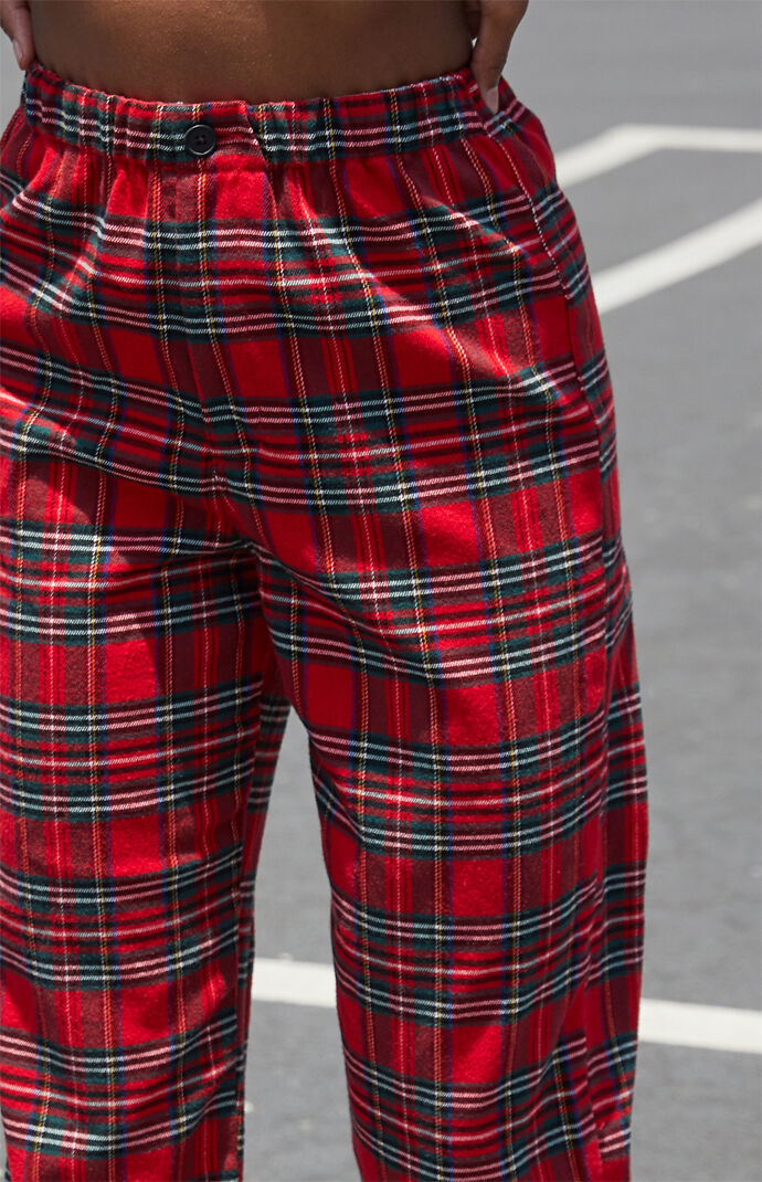 Pacsun red sale plaid pants