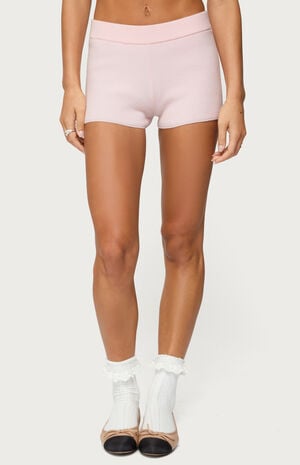 Lorie Ribbed Knit Shorts image number 1
