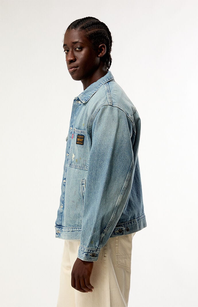 Levi's Men's Sunrise Trucker Jacket - Diving Ducks Distressed