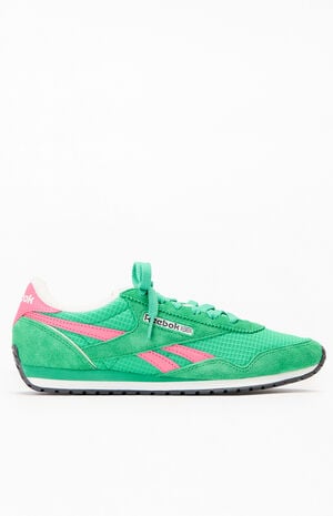 Women's Green Classic AZ Waffle Knit Sneakers