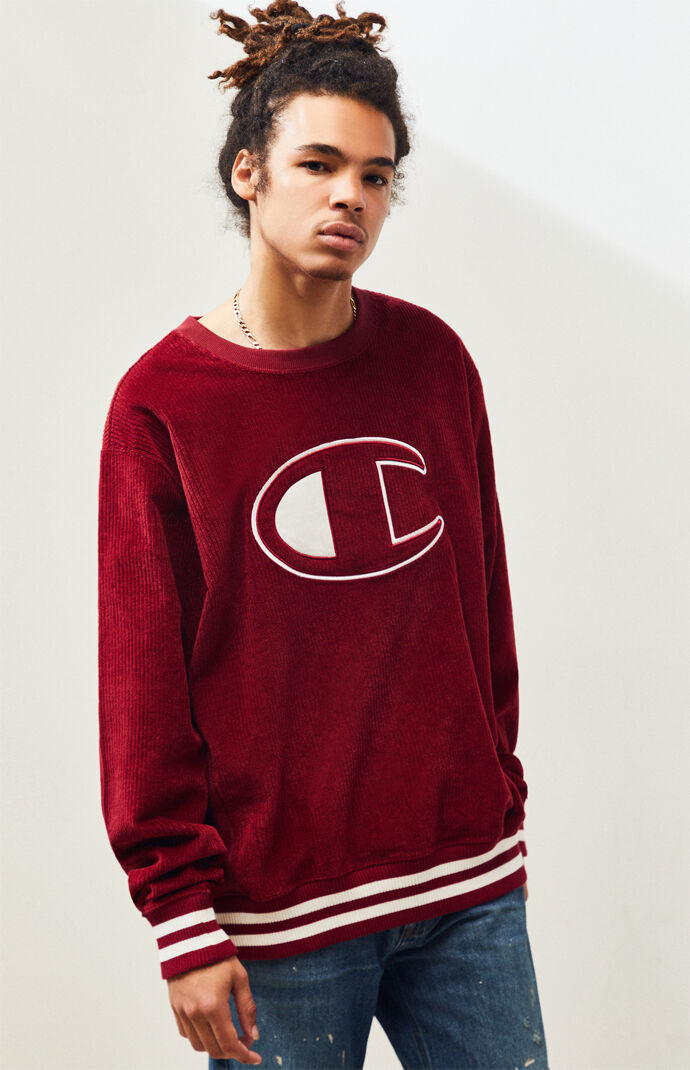 corduroy crewneck sweatshirt
