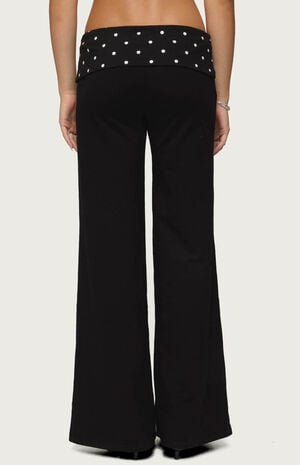 Reeva Polka Dot Fold Over Pants image number 3