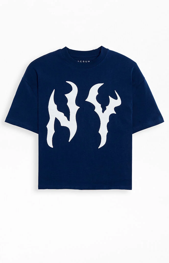 Pacsun NY Applique Knit T-Shirt