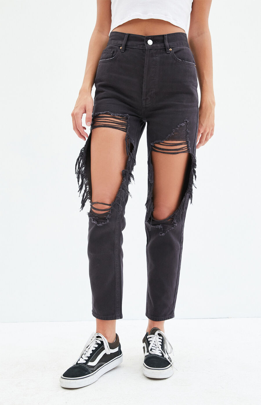 PacSun Black Ultra High Waisted Slim Fit Jeans PacSun