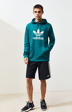 adidas Turquoise Trefoil Hoodie | PacSun