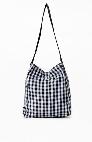 Gingham Bow Tote Bag image number 1