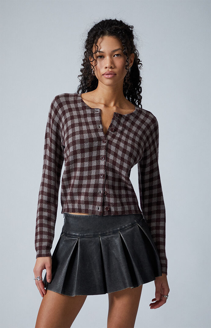 Third Charm Argyle Marley Button Down Cardigan | PacSun
