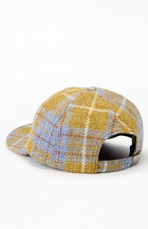 Yellow Harris Tweed 6 Panel Dad Hat image number 3