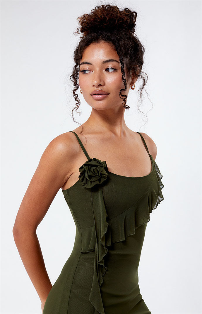 Kendall kylie top ruffle sleeve dress