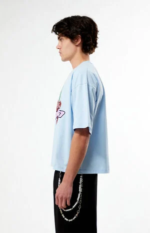 Golden Cropped Boxy T-Shirt image number 3