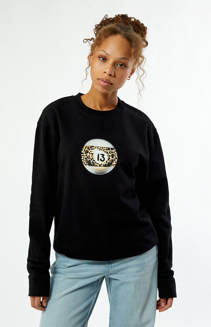 PS / LA Pool Ball Leopard Crew Neck Sweatshirt | PacSun