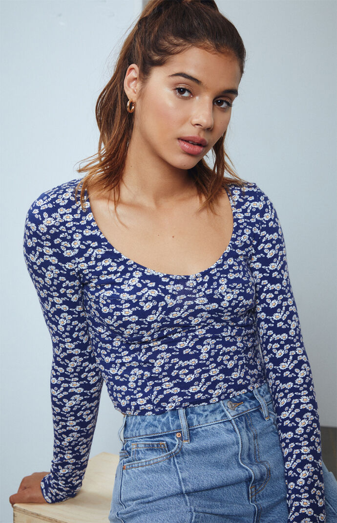 bustier top long sleeve