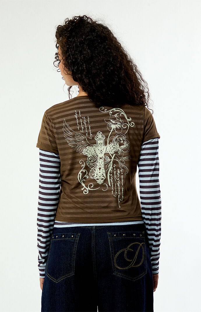 Daisy Street Heavenly Layered Long Sleeve Top